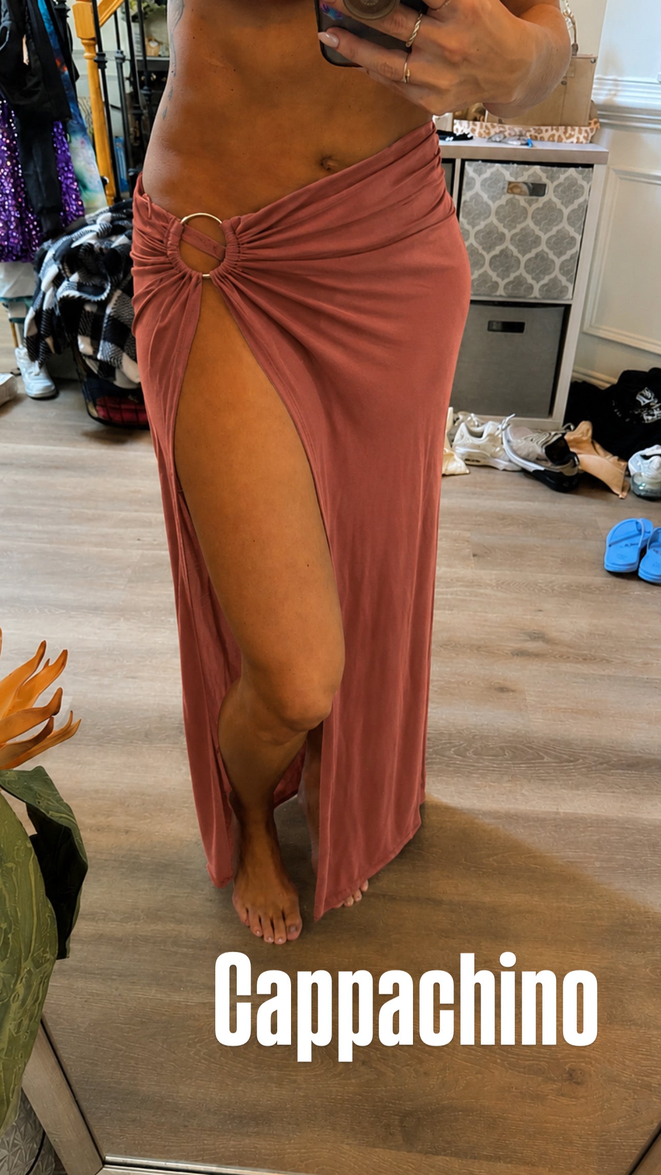 Sheer skirt cover up
